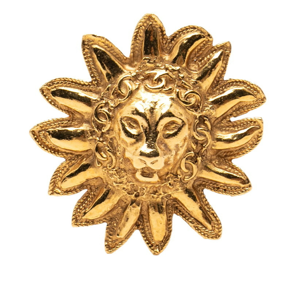 CHANEL Vintage Gold Brooch - Picture 1 of 4